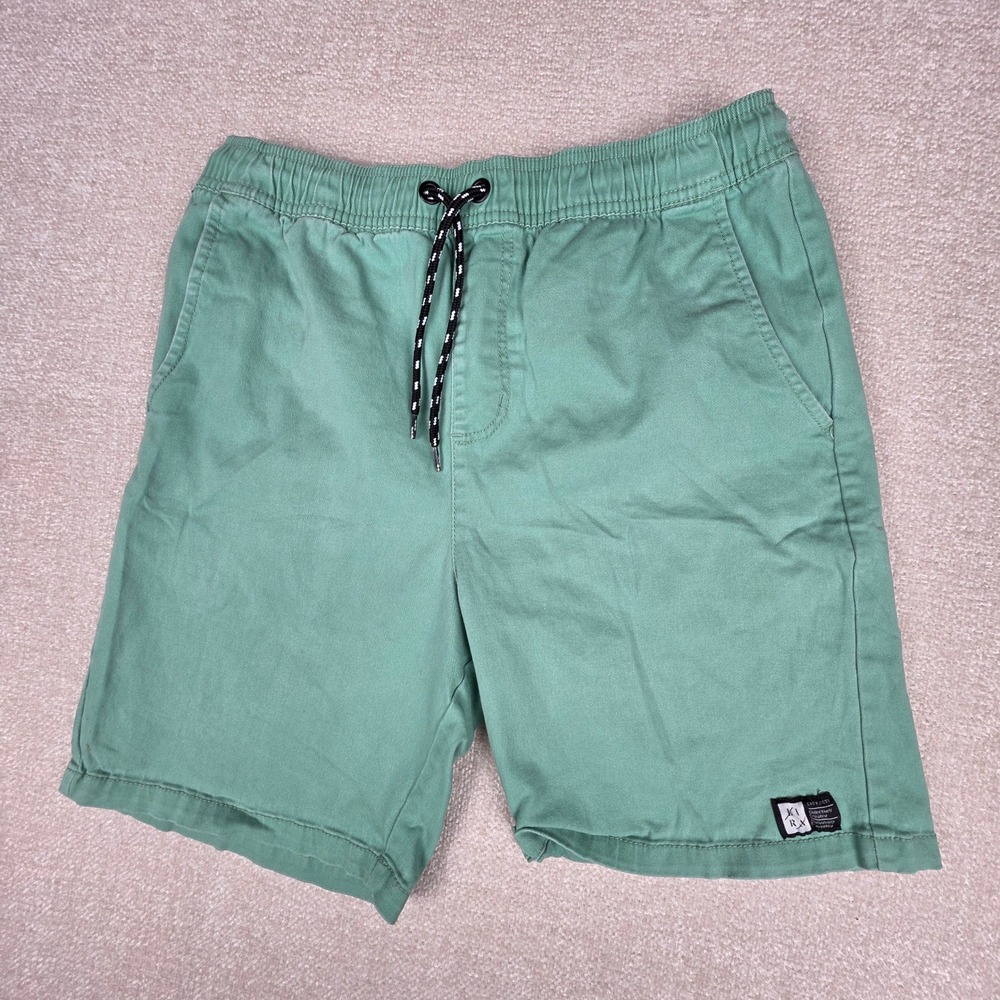 Lira CRTV SCTY Green Drawstring Elastic Waist Casual Shorts Womens Size M